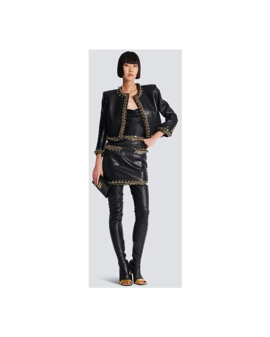 Balmain Black Cross Body Bags