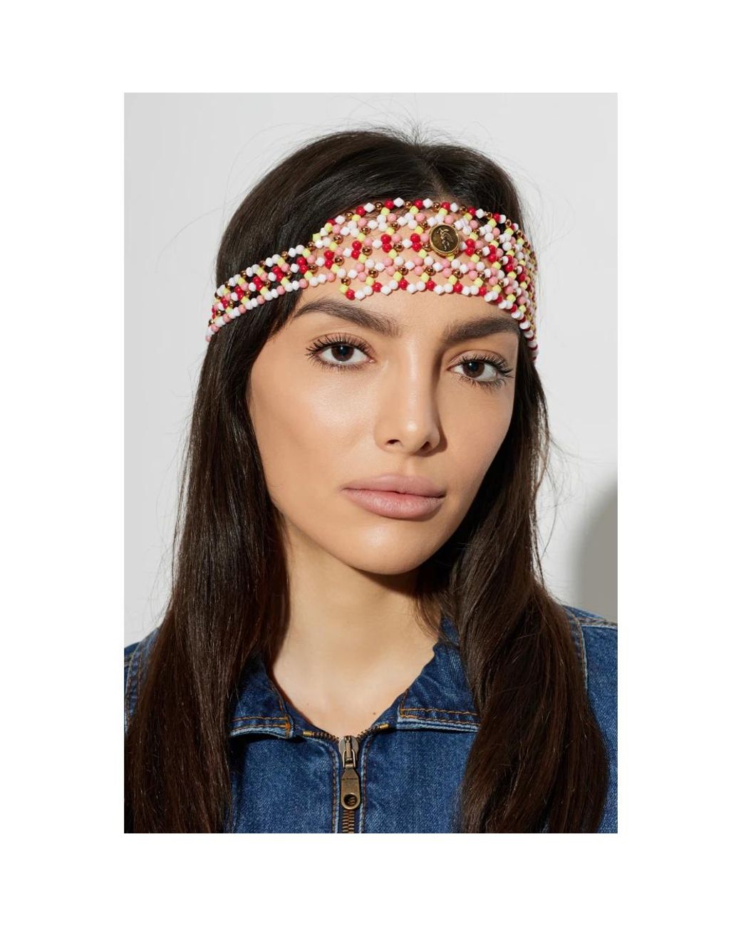 Etro Orange Bead Haarband