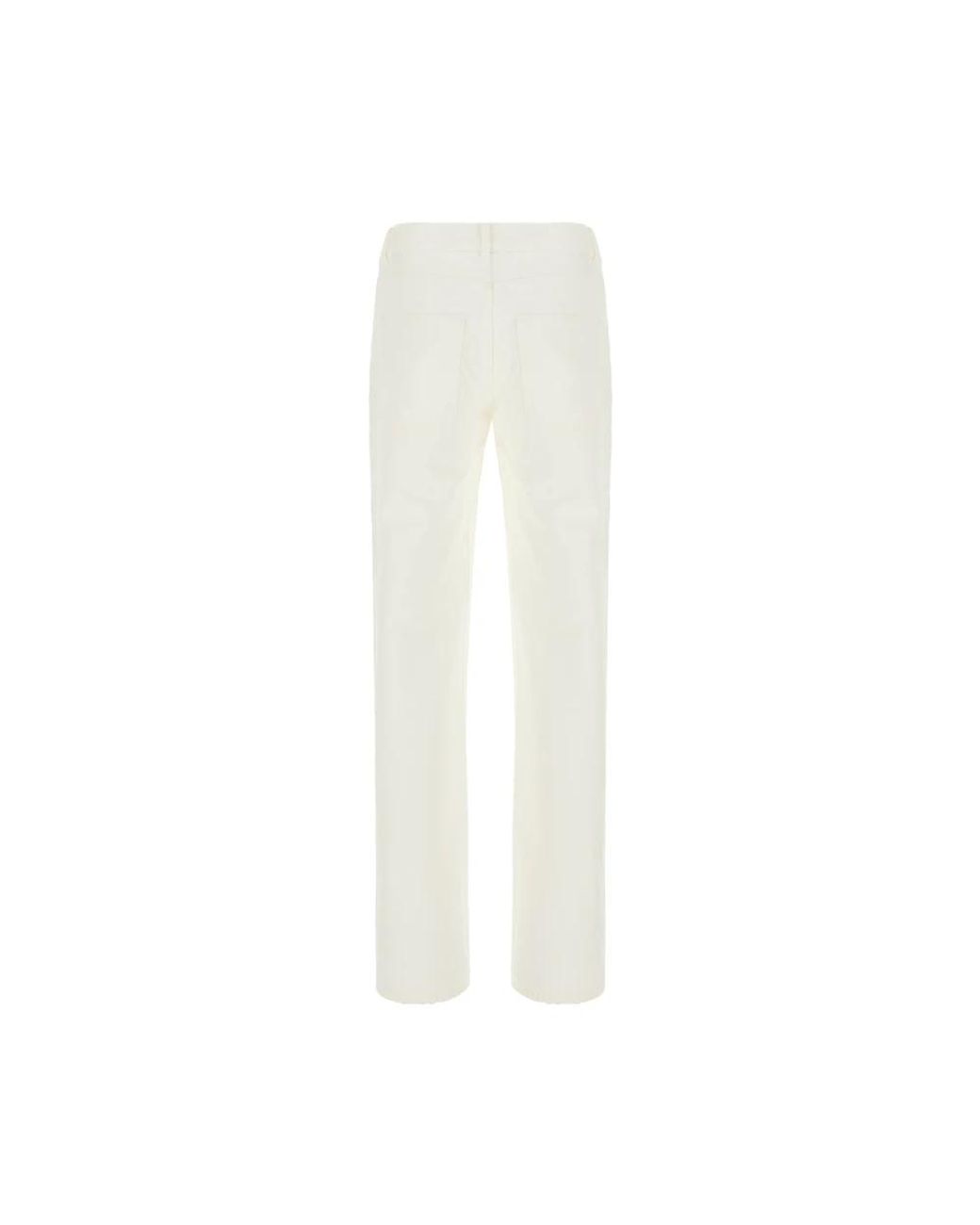 Ann Demeulemeester White Straight Trousers for men