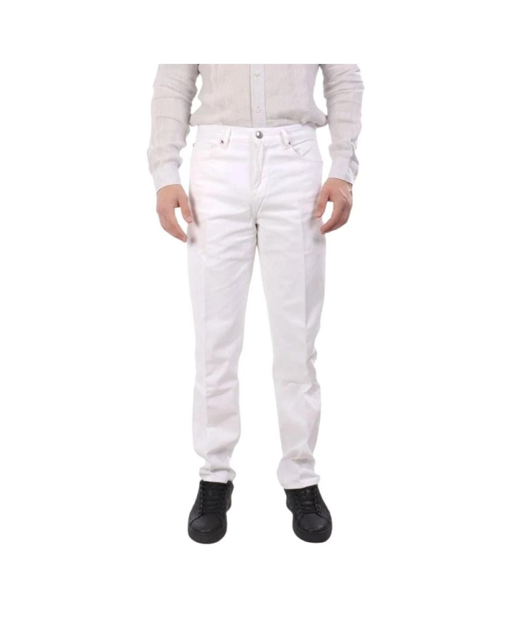 RICHMOND White Slim Fit Jeans for men