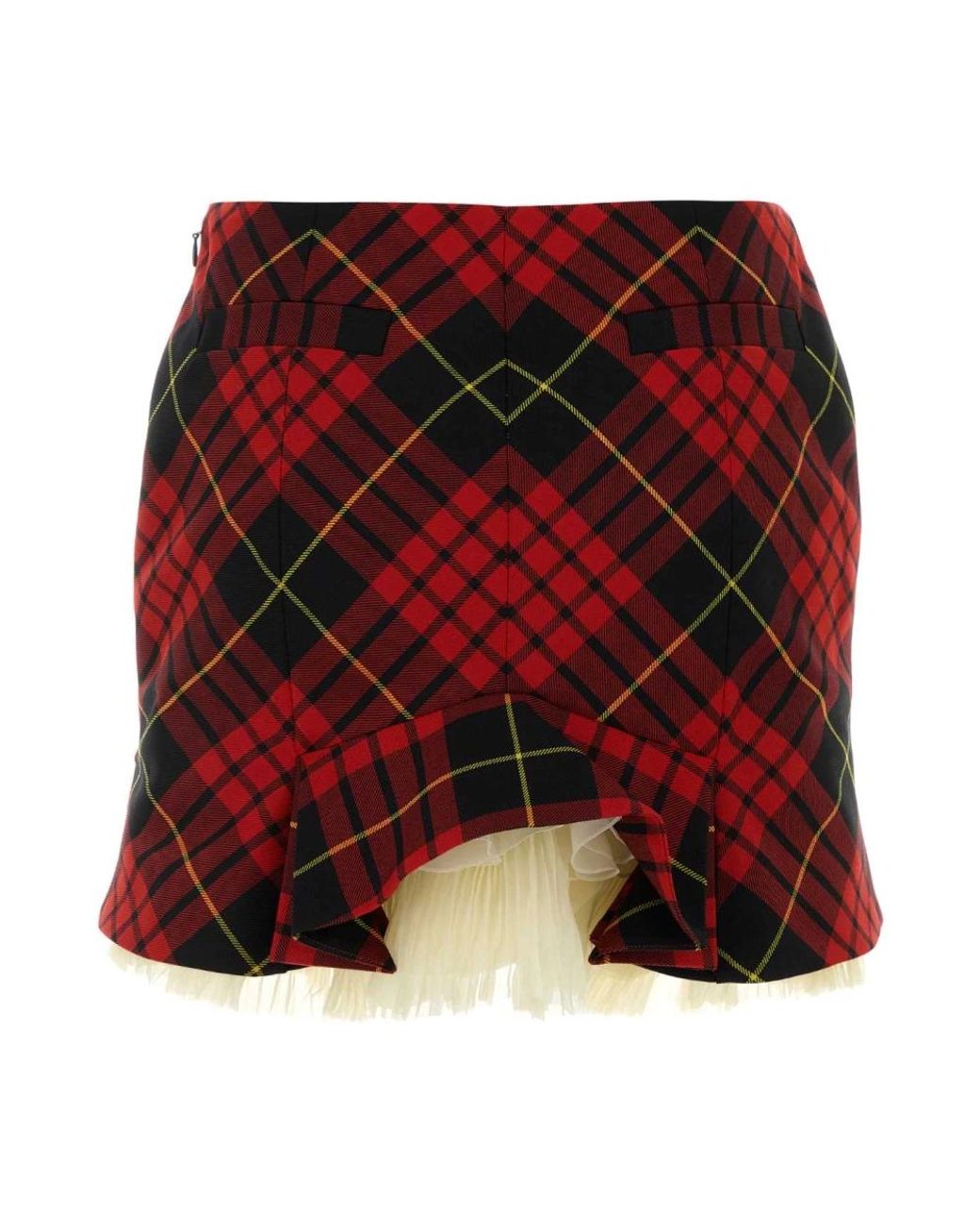 McQueen Red Short Skirts