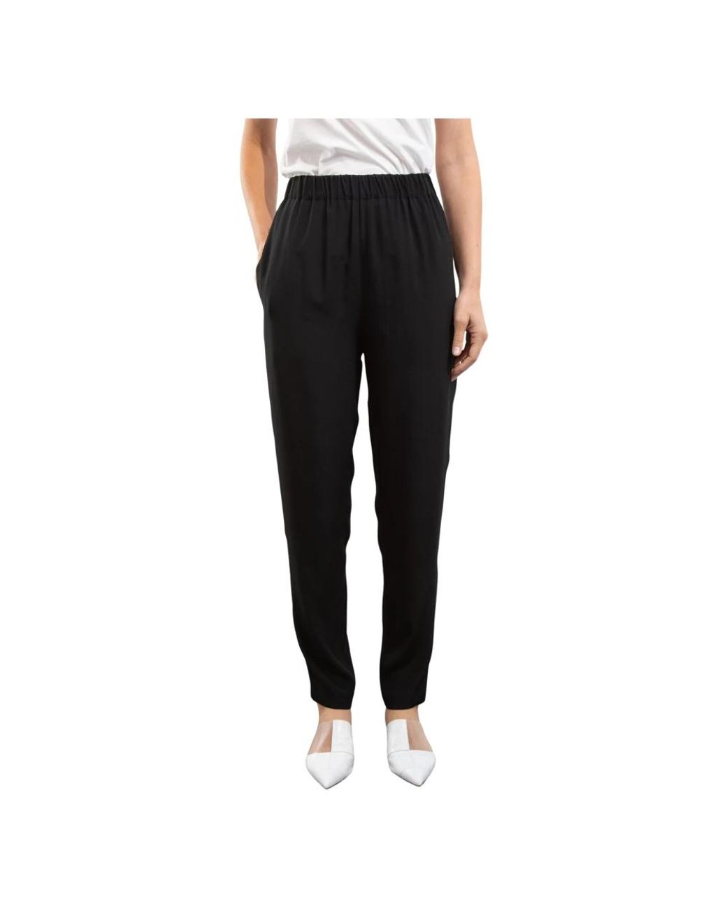 Pierantoniogaspari Black Slim-Fit Trousers
