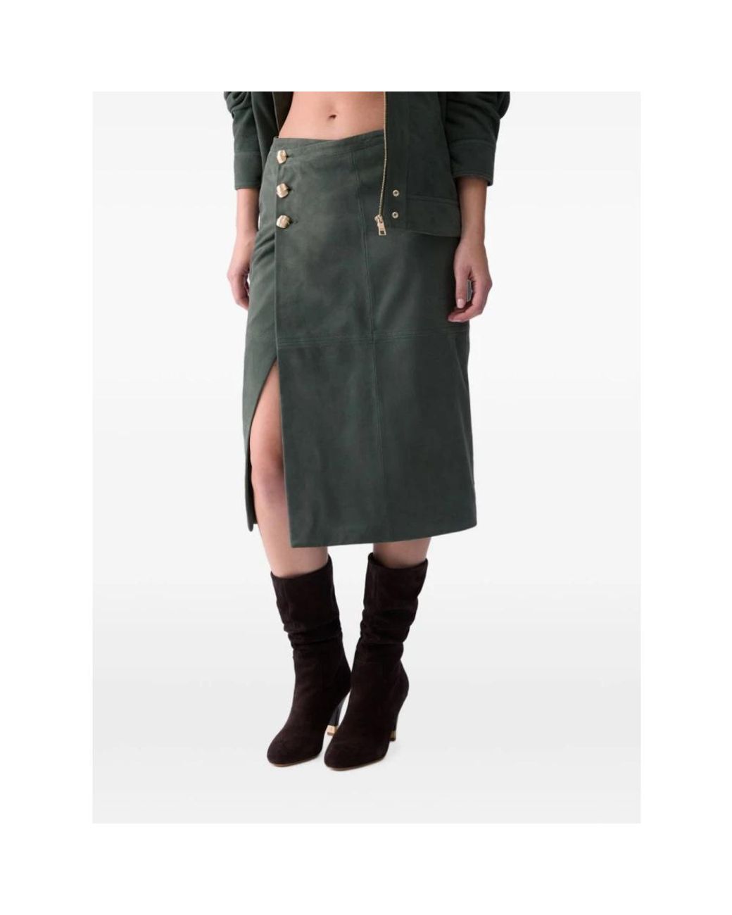 Liu Jo Gray Leather Skirts
