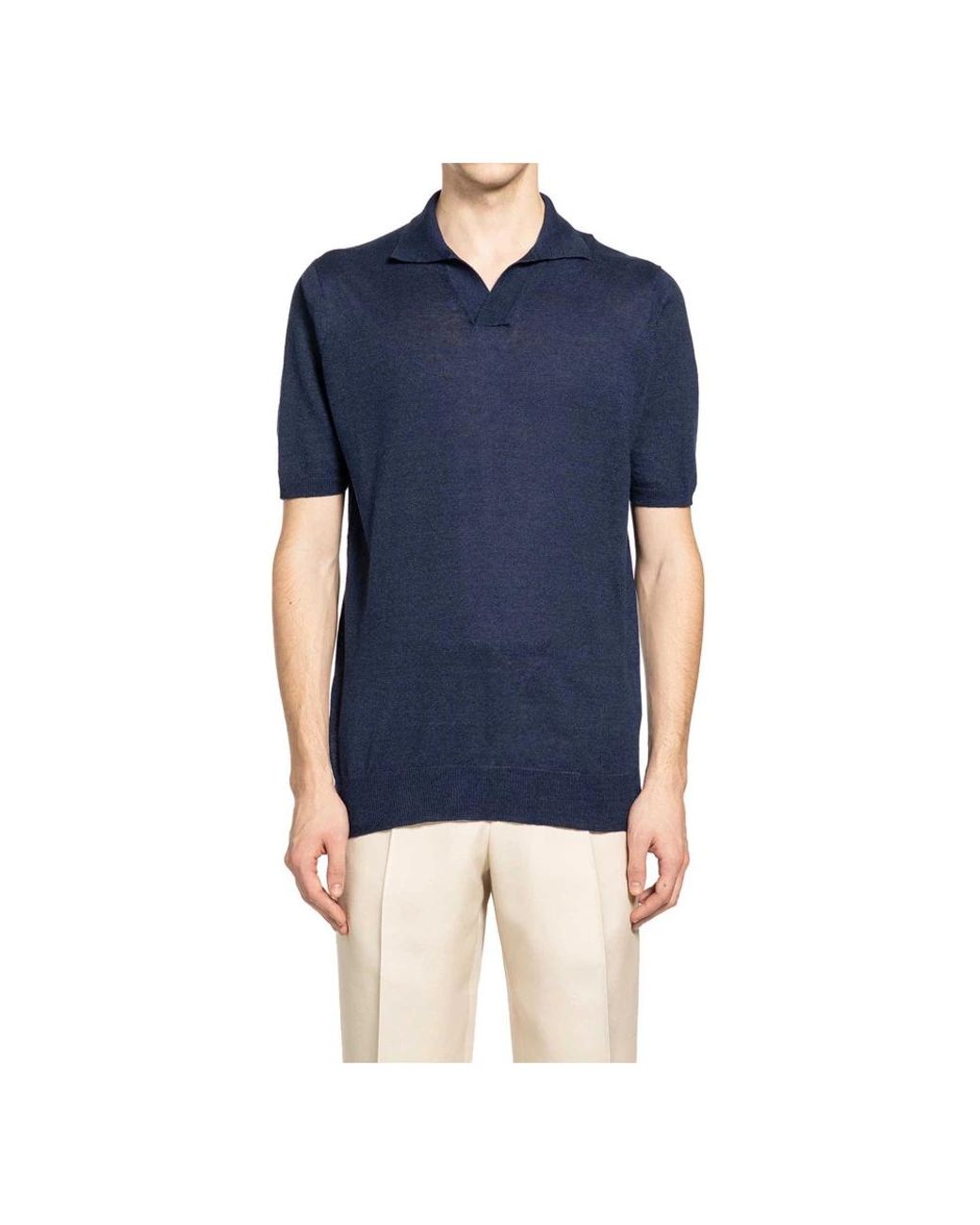 Lardini Blue Polo Shirts for men