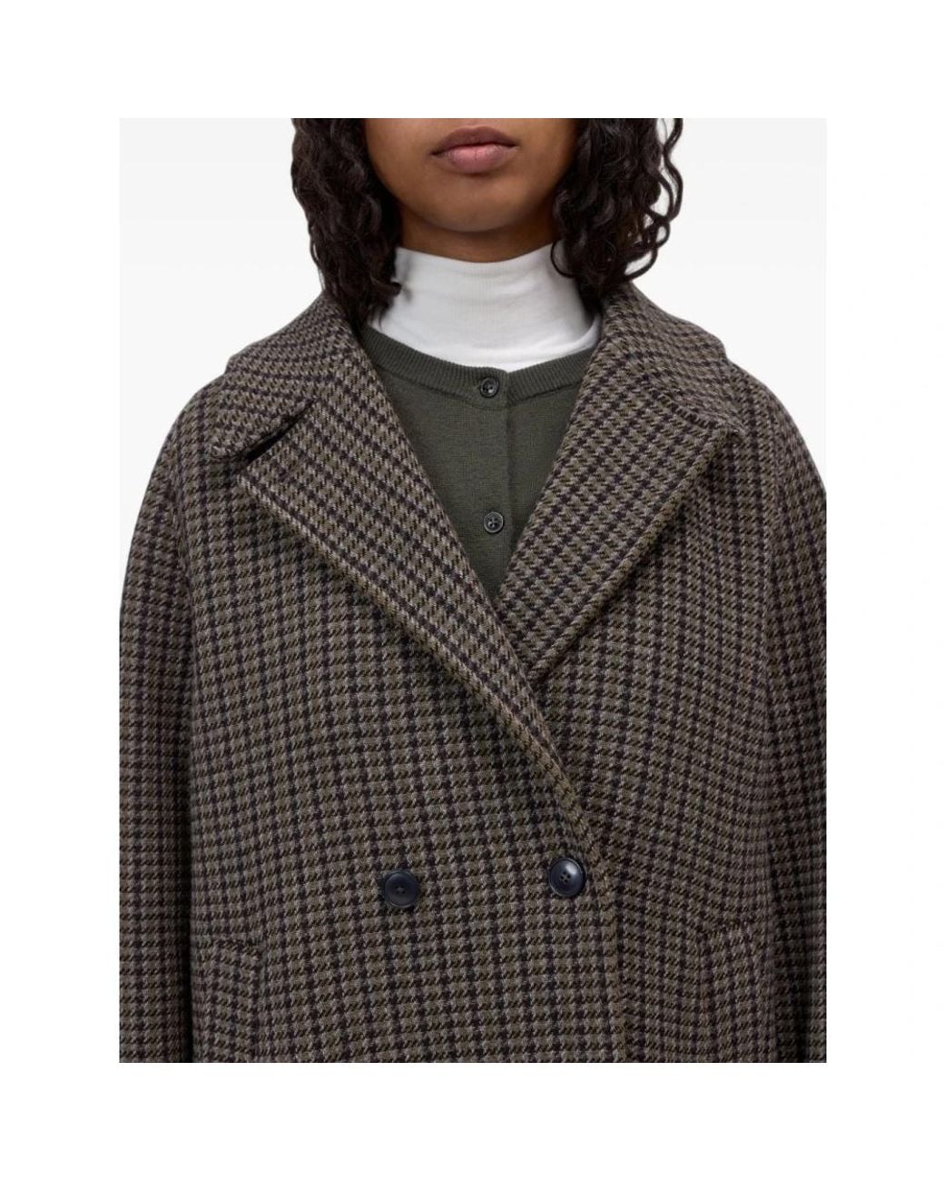 Closed Gray Double-Breasted Coats