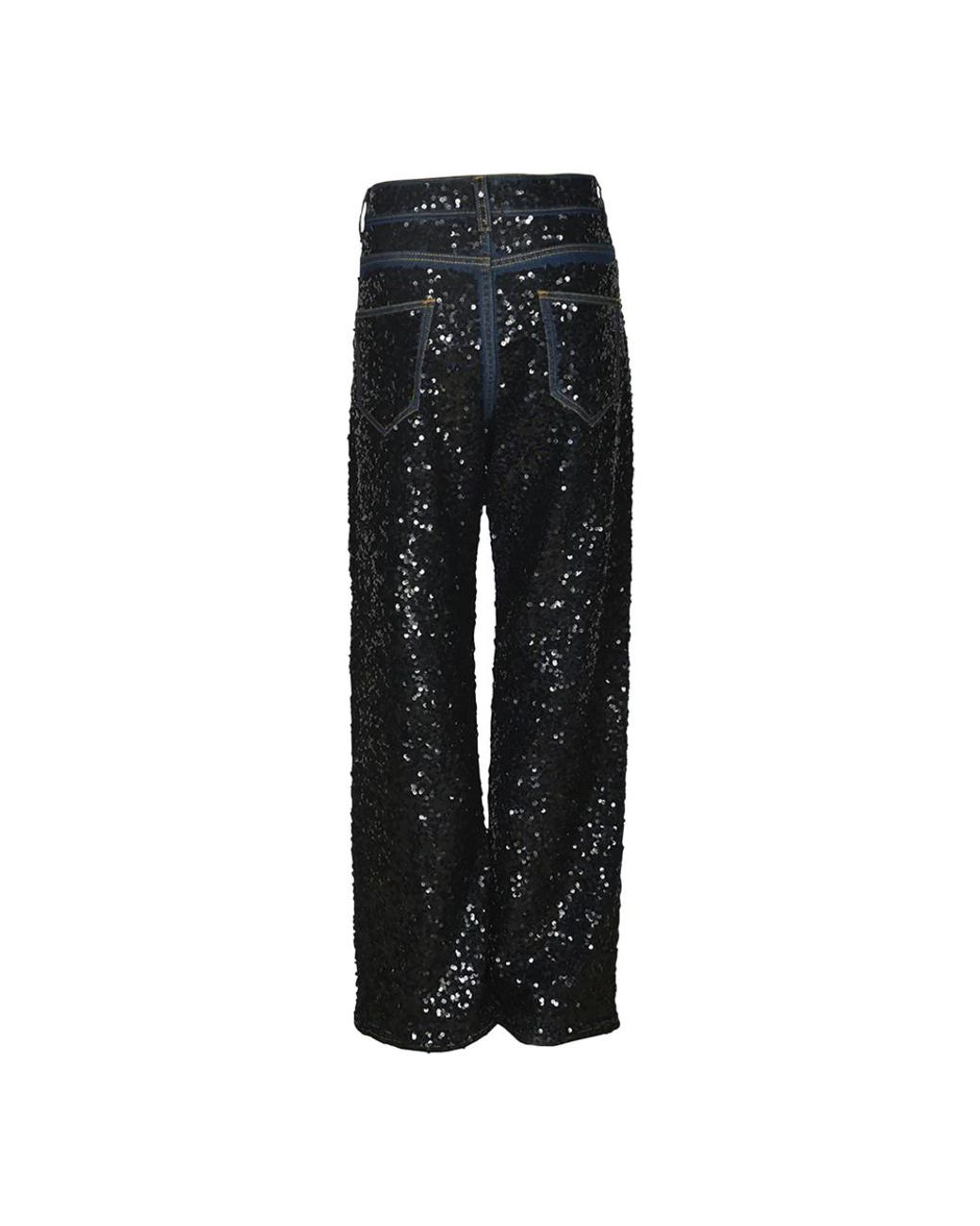 P.A.R.O.S.H. Black Straight Fit Jeans