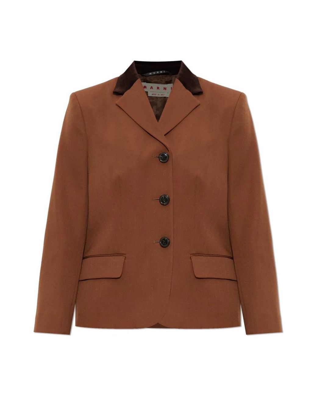 Marni Wollen Blazer in het Brown