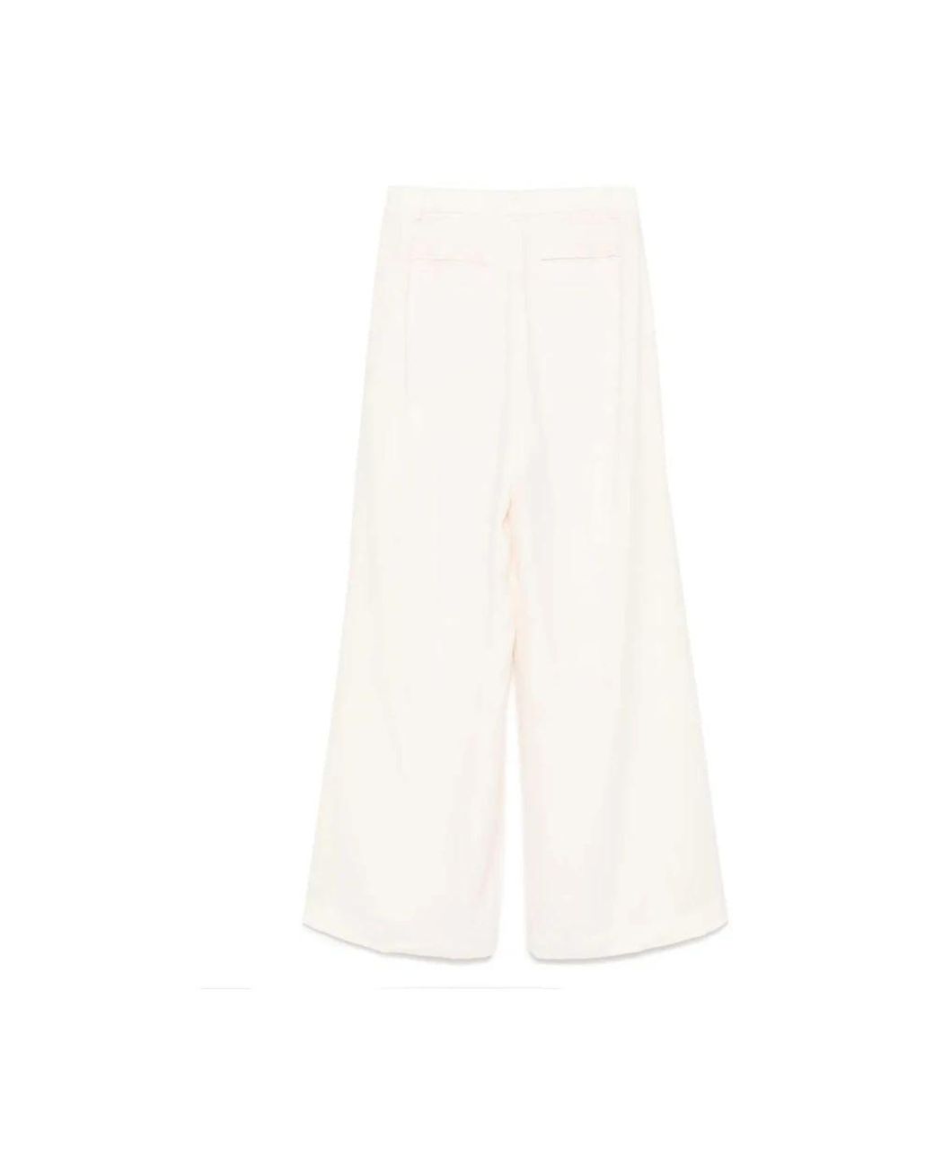 Ralph Lauren White Wide Trousers