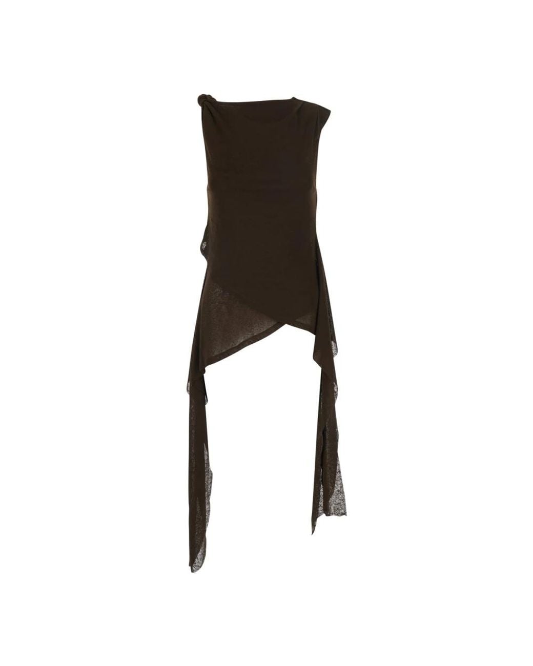 Ganni Black Sleeveless Tops