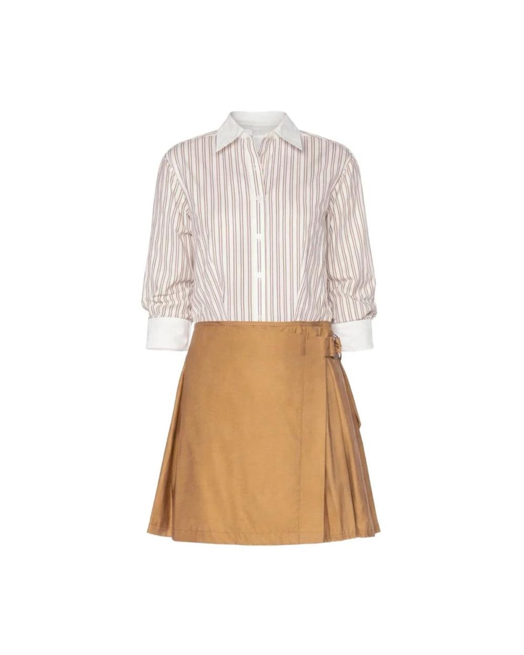 Jonathan Simkhai White Frankie Stripe Mini Dress