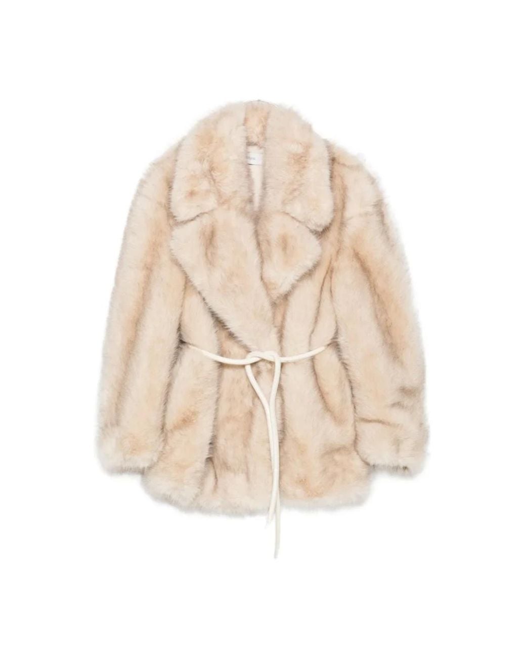 Sportmax Natural Faux Fur & Shearling Jackets