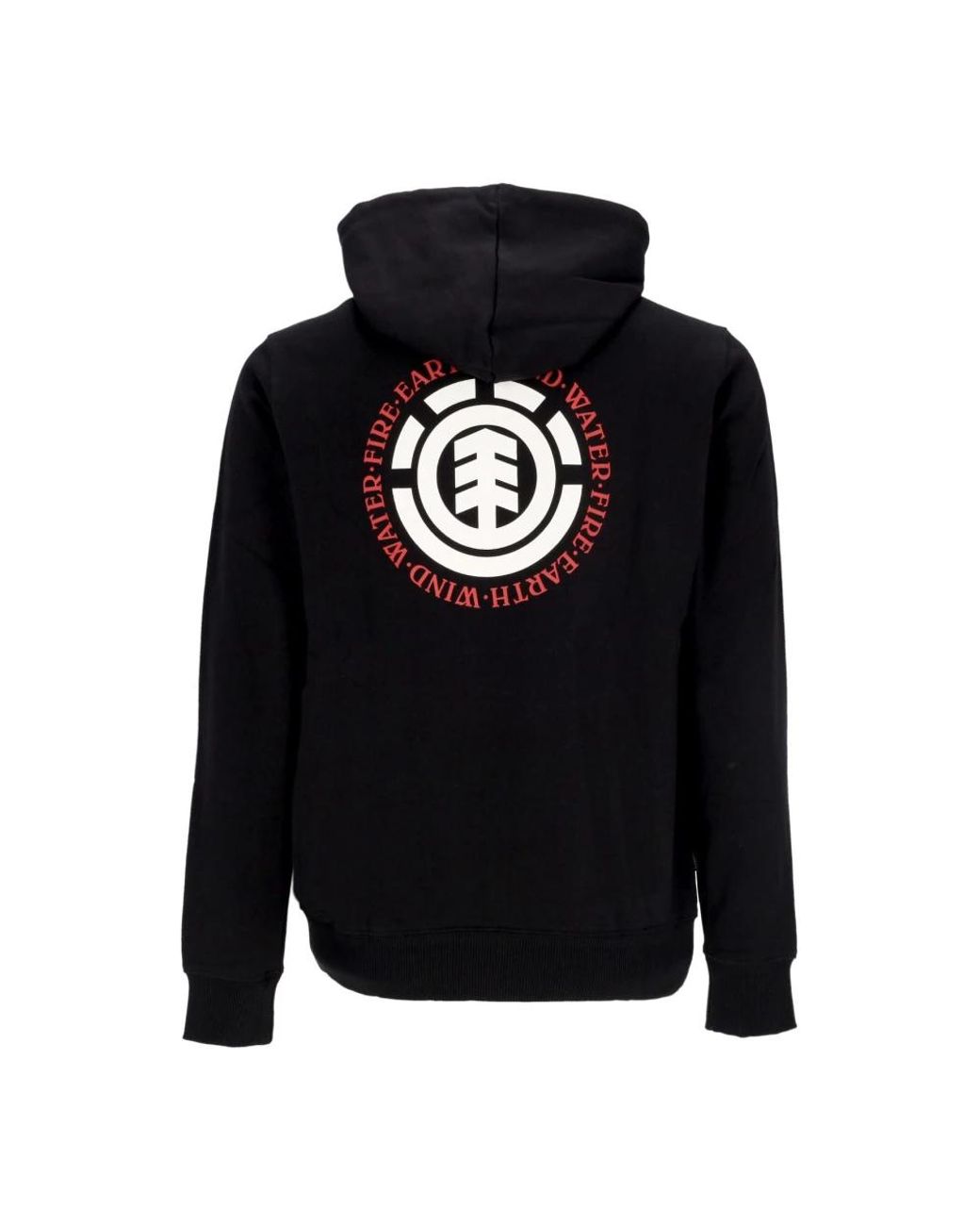 Element Schwarzer leichter kapuzenpullover in Black für Herren