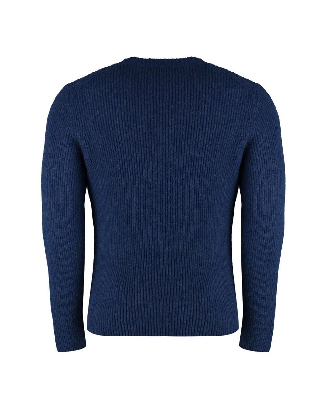 Malo Blue Round-Neck Knitwear for men