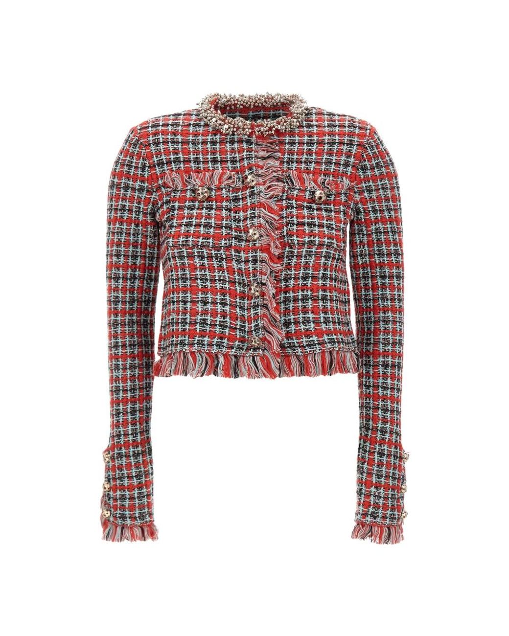 Self-Portrait Red Tweed Jackets
