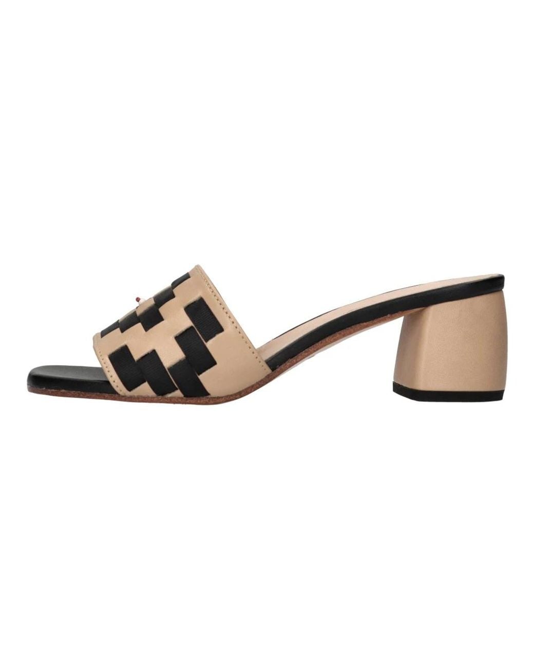 Maliparmi Brown Heeled Mules