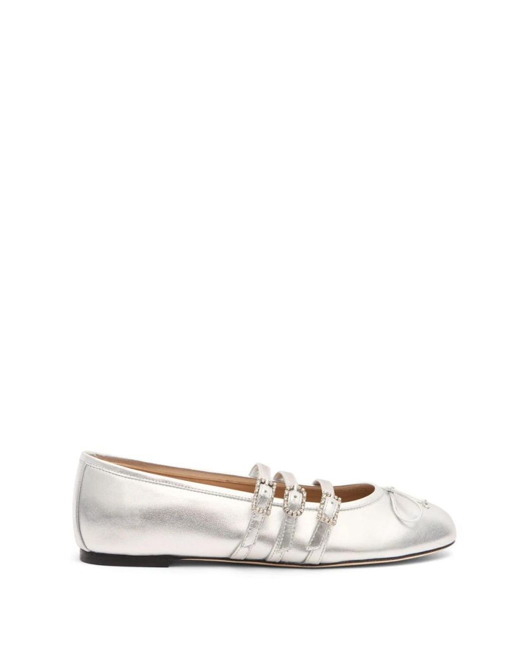 Stuart Weitzman Schoenen ,Grijs ,Leer Celeste Mj Ballet in het White