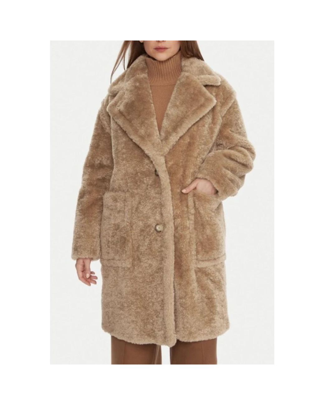 Boss Brown Faux Fur & Shearling Jackets