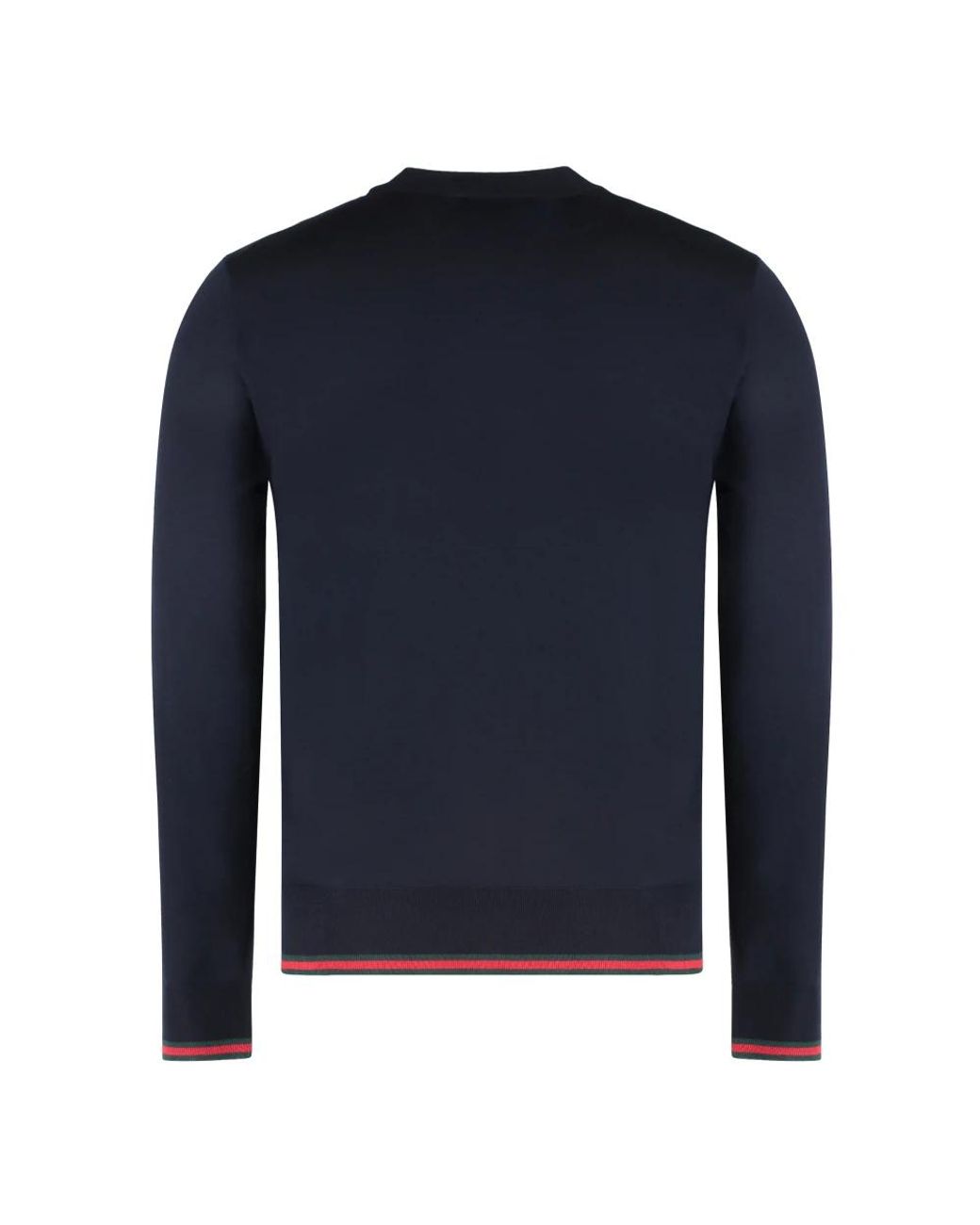Gucci Blue Round-Neck Knitwear for men