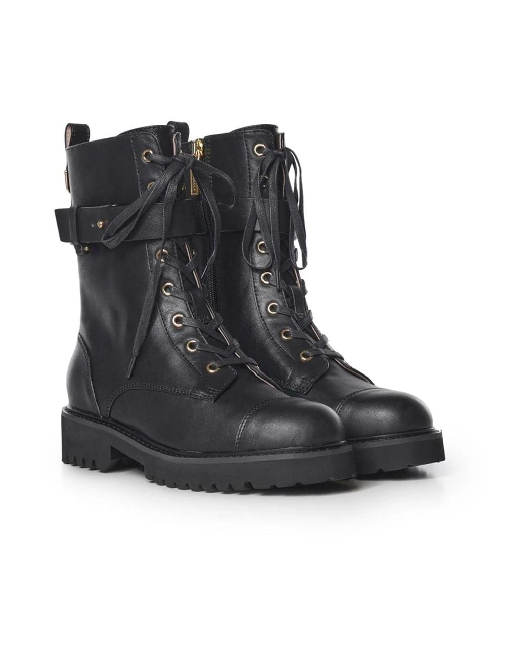 Coccinelle Black Lace-Up Boots