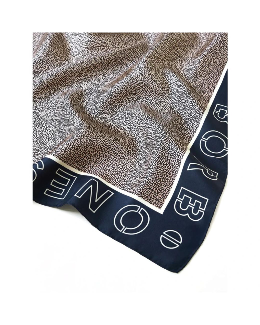 Borbonese Gray Silk Scarves