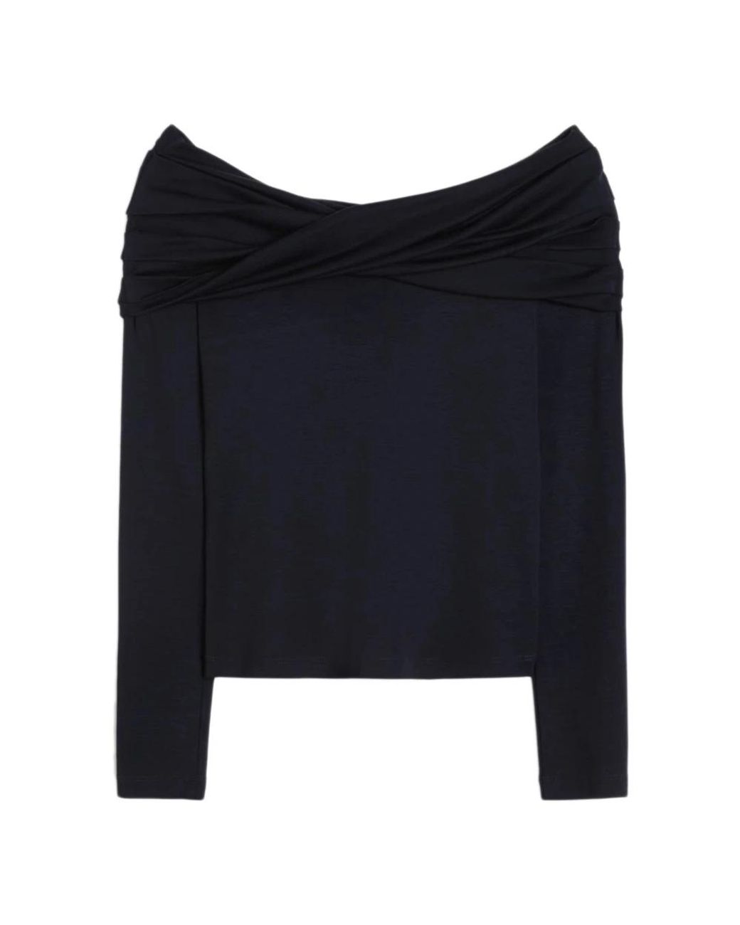 Max Mara Blue Long Sleeve T-Shirts