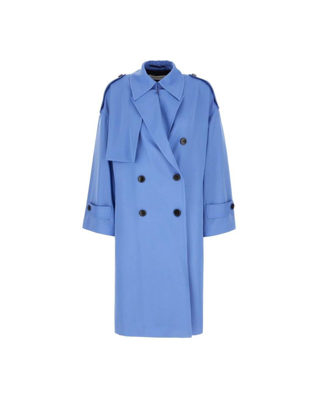 Dries Van Noten Blue Trench Coats
