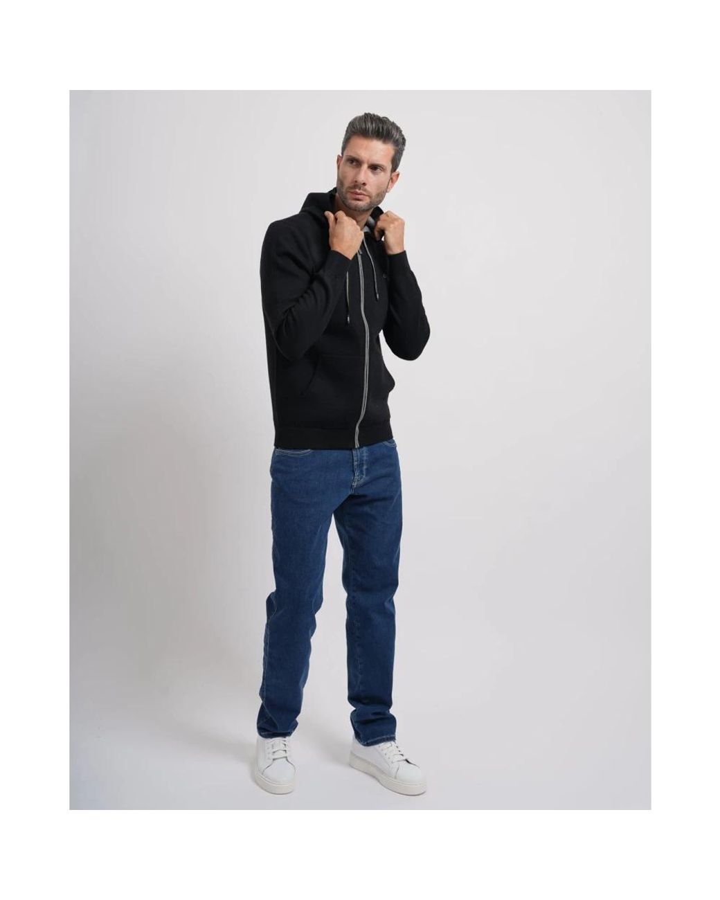 Zip-Throughs di Guess in Black da Uomo