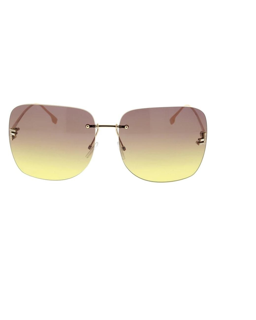 Fendi Yellow Sunglasses for men