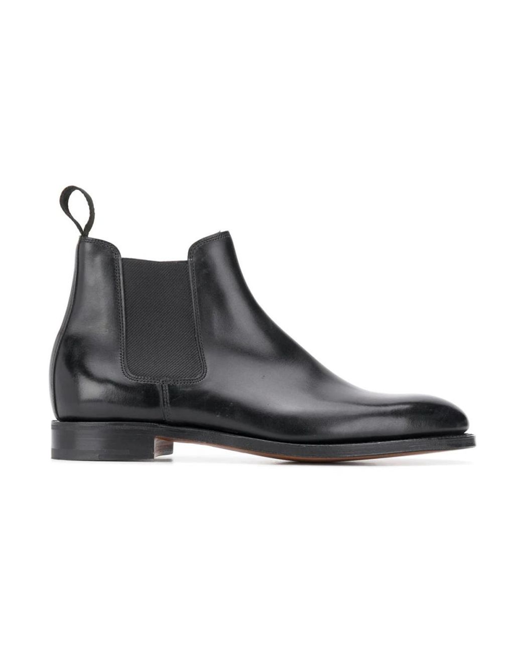 John Lobb Lawry Leder Chelsea Boots in Black für Herren