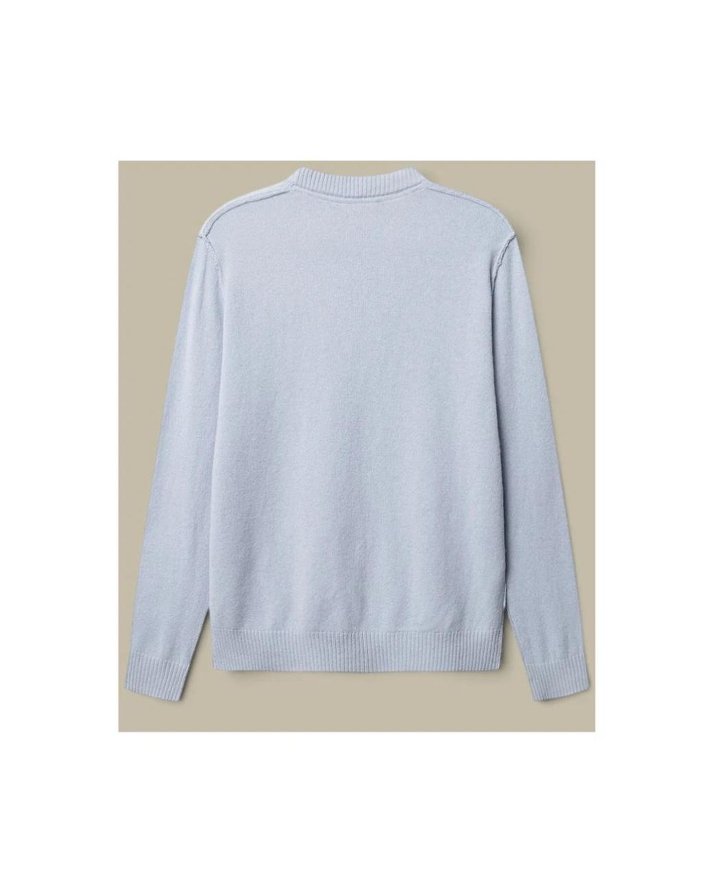 Gabba Blue Round-Neck Knitwear for men