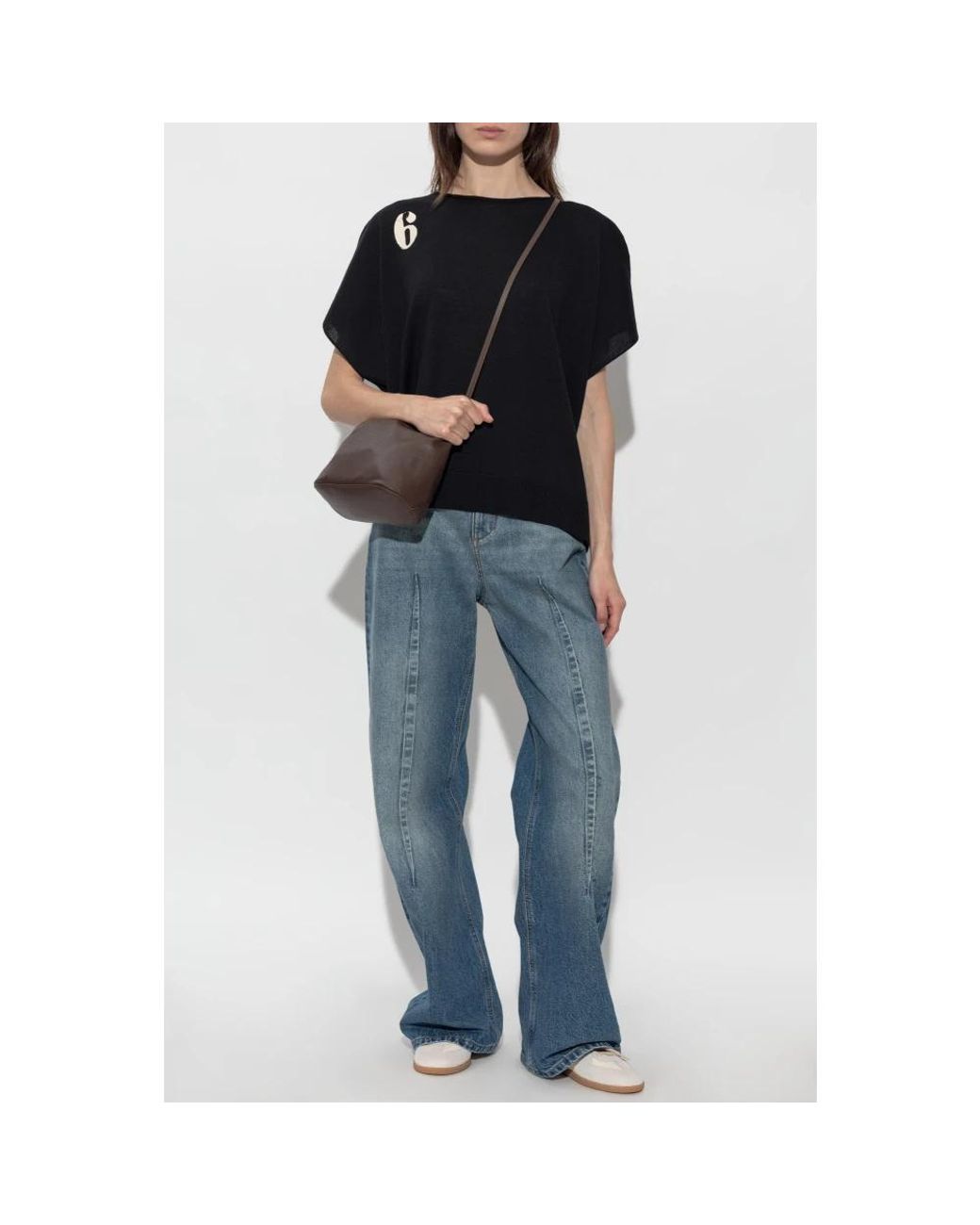 MM6 by Maison Margiela Black Blouses