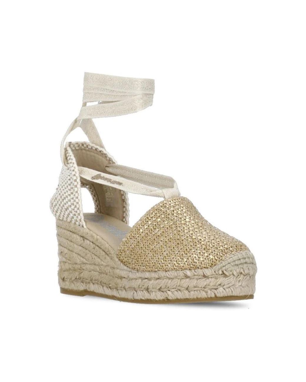 Wedges Espadrilles de color Metallic