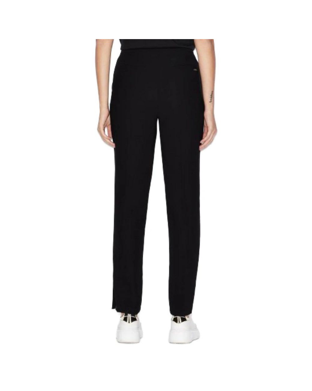 ARMANI EXCHANGE Black Straight Trousers