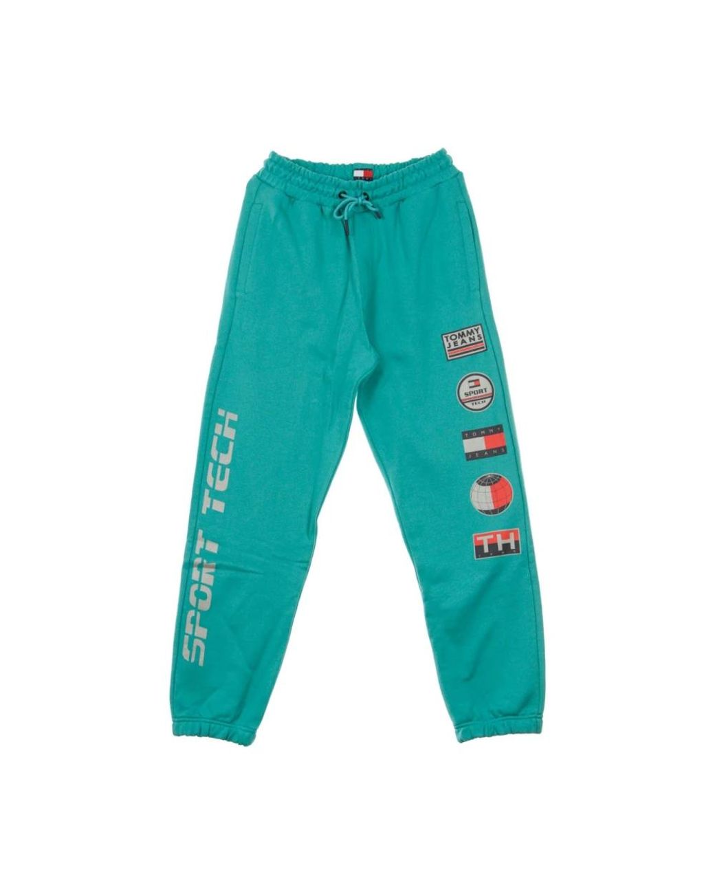 Tommy Hilfiger Broeken ,Blauw ,Katoen Sportieve Fleece Trainingsbroek in het Blue voor heren