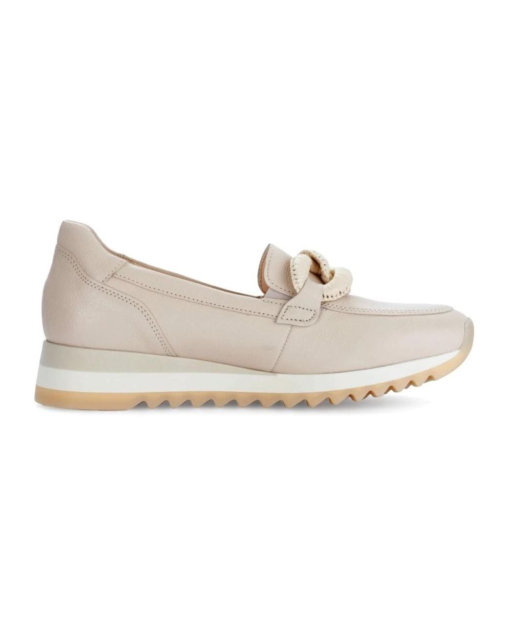 Gabor White Loafers