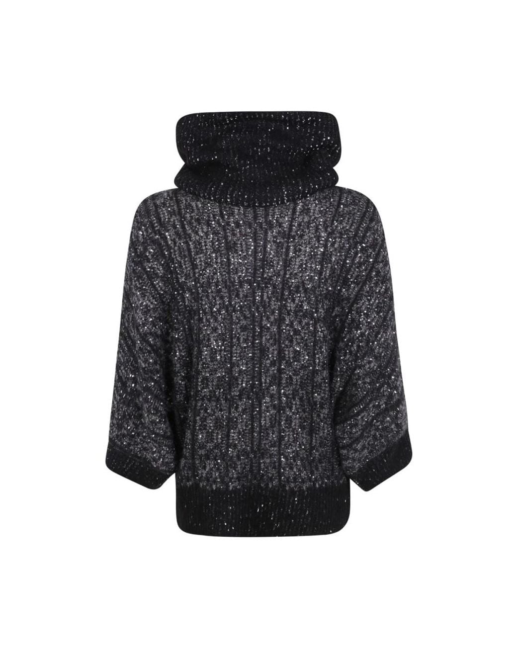 D.exterior Black Turtlenecks