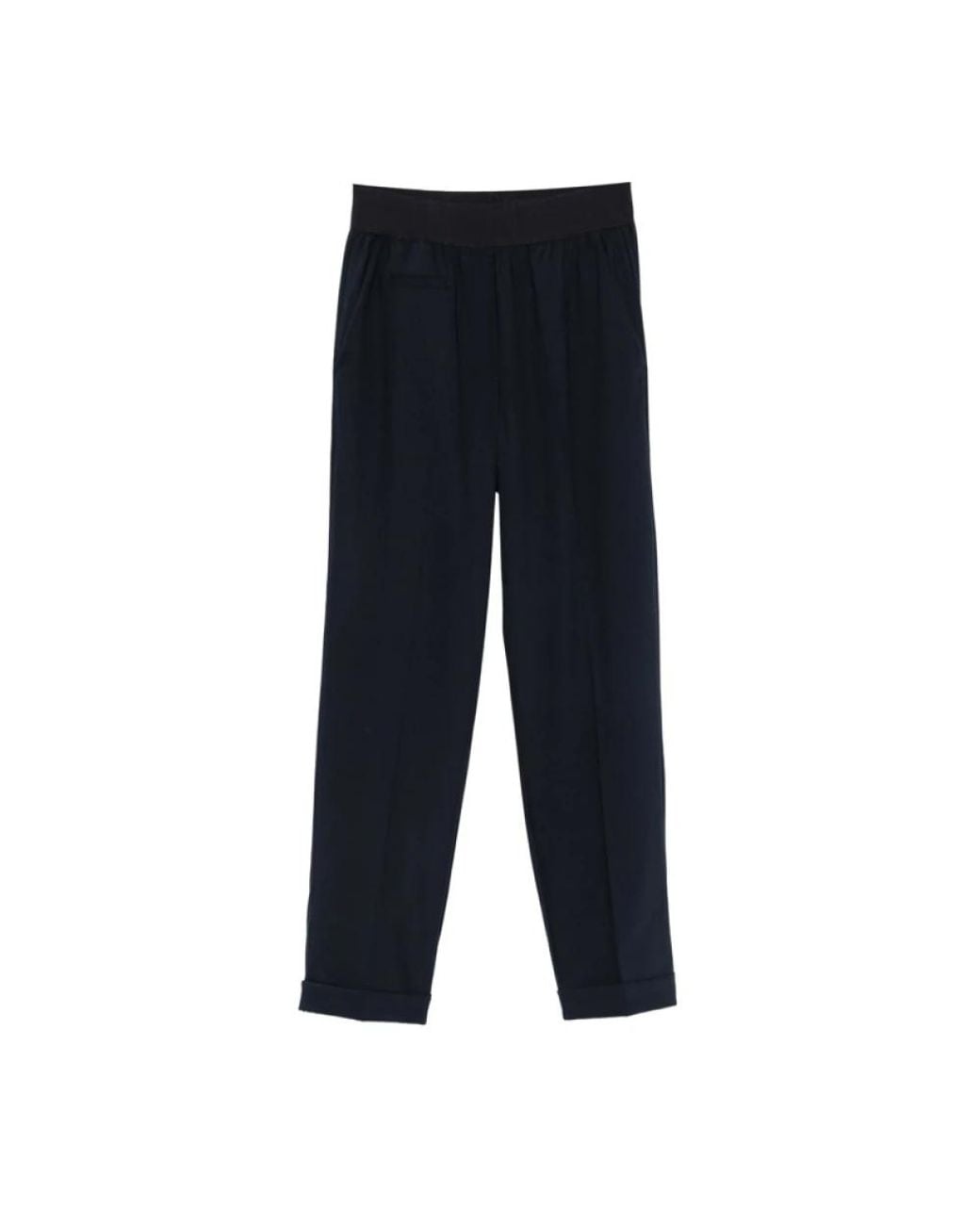 Le Tricot Perugia Blue Straight Trousers