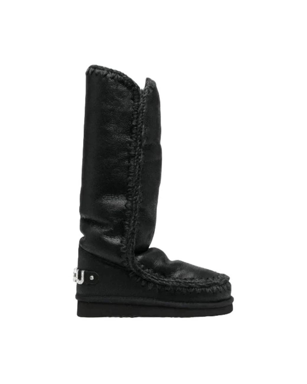 Mou Black Winter Boots