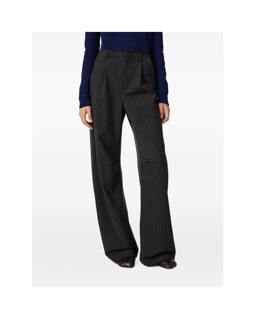 MM6 by Maison Margiela Black Wide Trousers