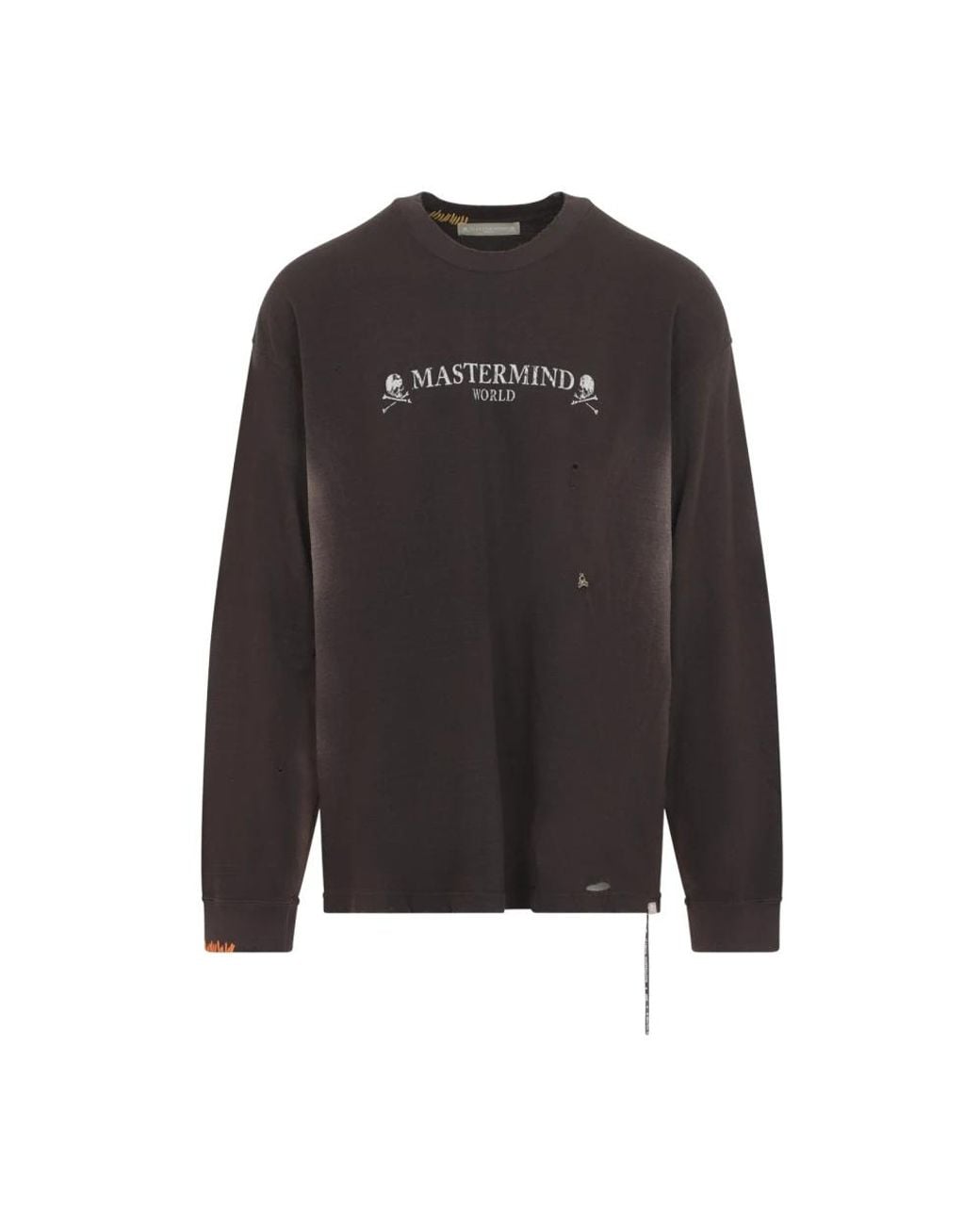 MASTERMIND WORLD Black Long Sleeve T-Shirts for men