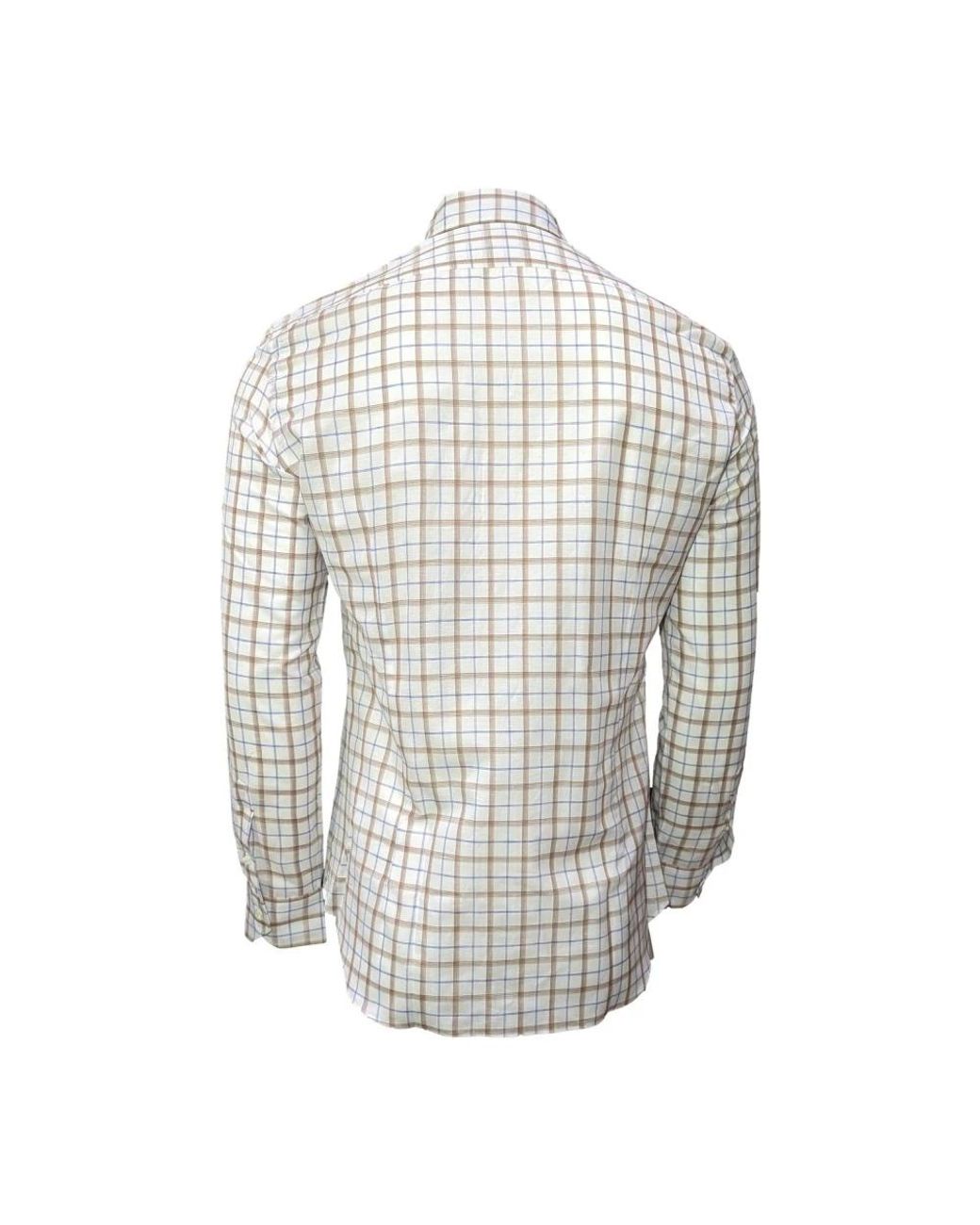 Mazzarelli White Casual Shirts for men