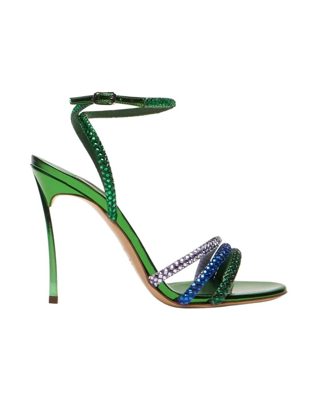 Casadei Green High Heel Sandals