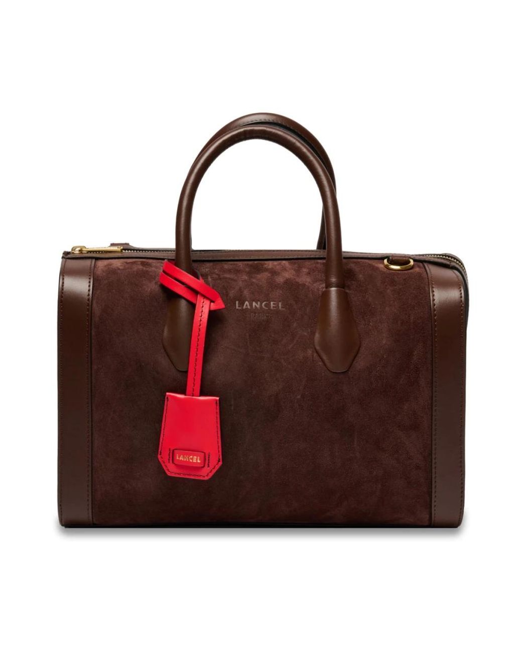 Lancel Red Bcbg Bowling Bag