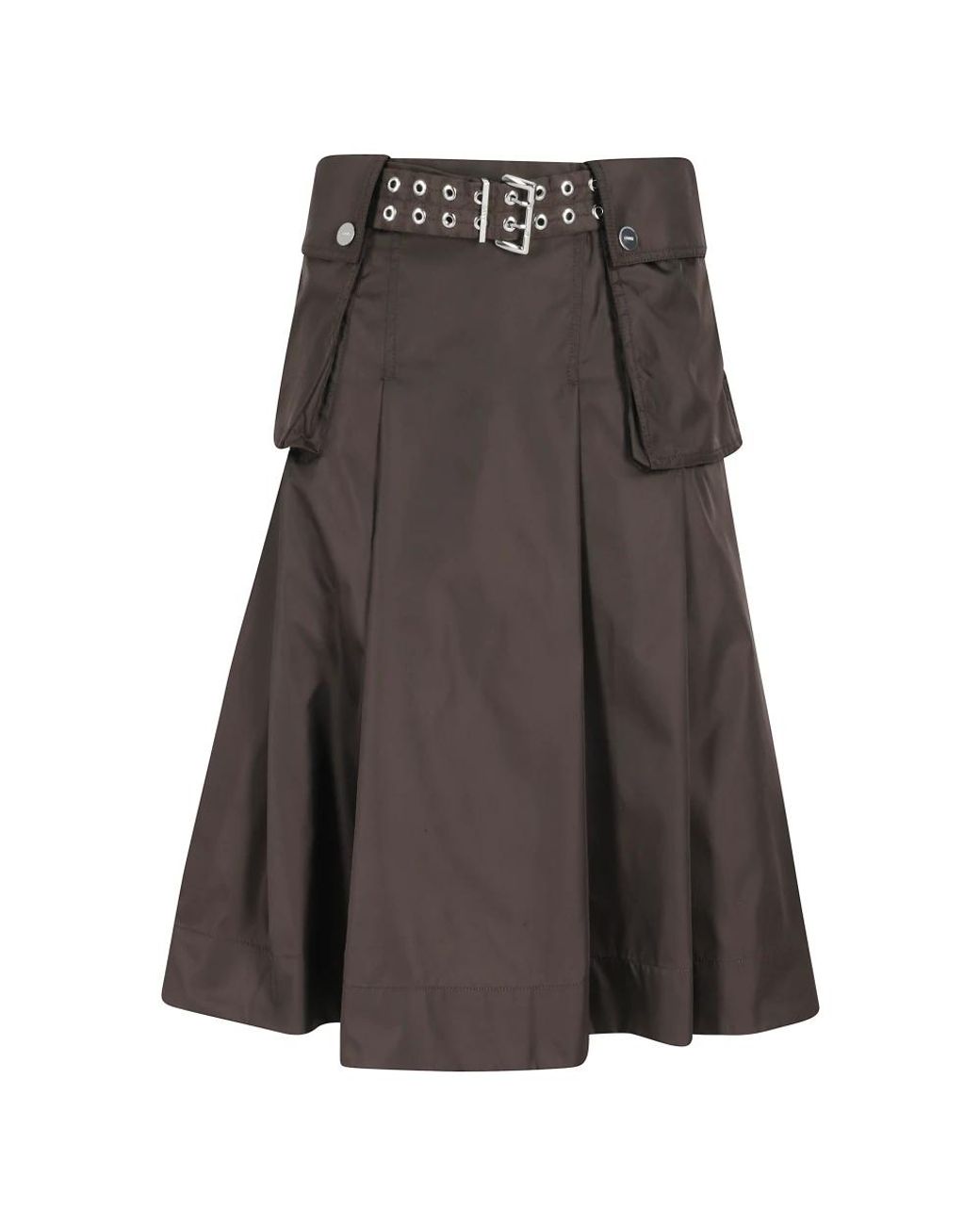 Ganni Brown Midi Skirts