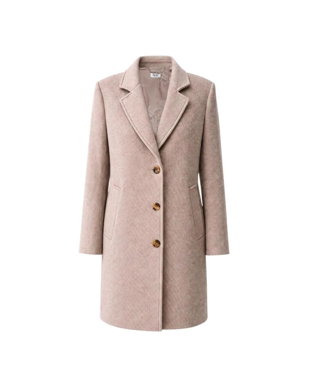 Liu Jo Natural Single-Breasted Coats