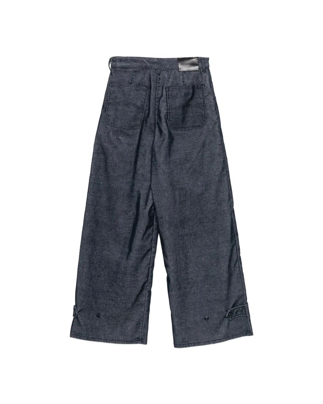 Emporio Armani Blue Wide Jeans