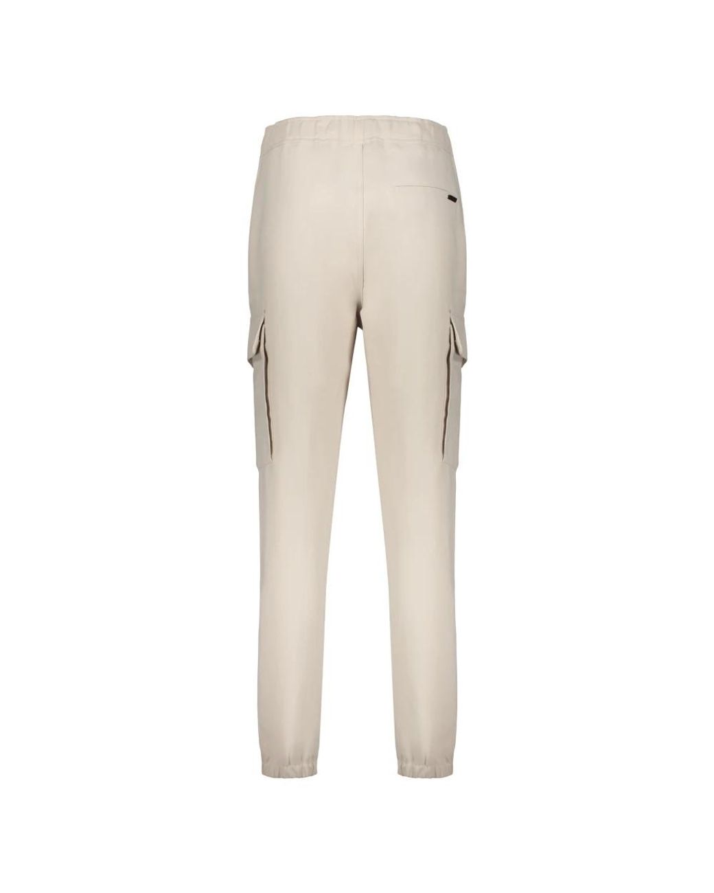 Moorer Natural Slim-Fit Trousers