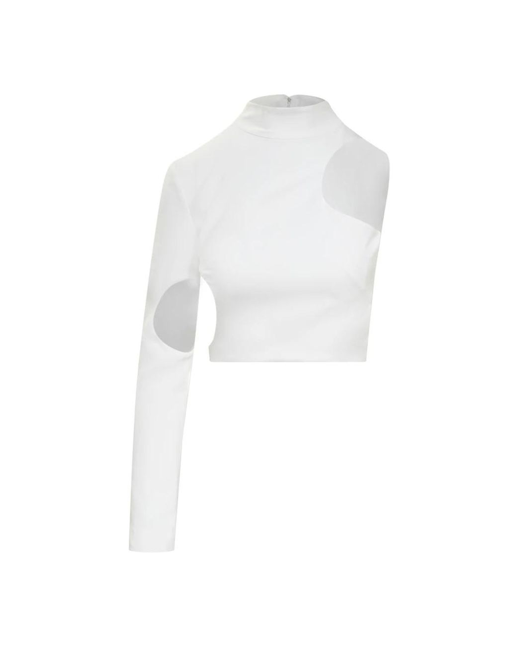 Monot White Long Sleeve Tops