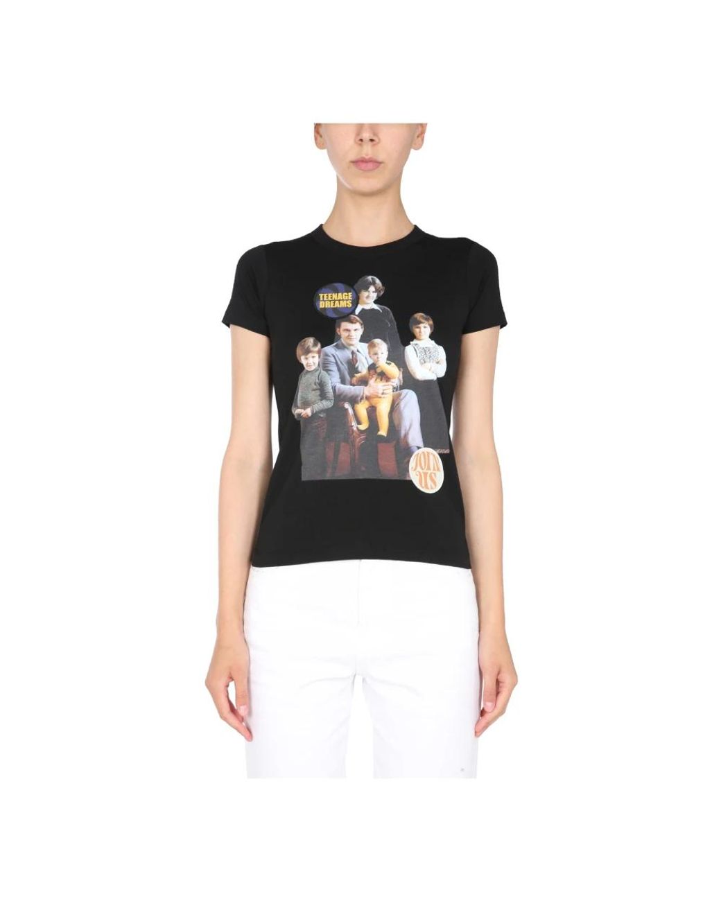T-Shirts Raf Simons de color Black