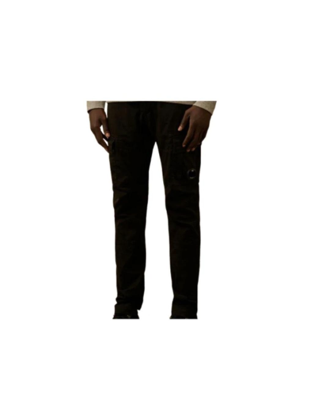 C P Company Black Slim-Fit Trousers for men